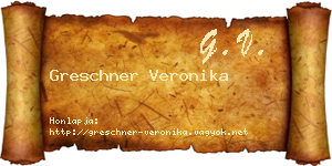 Greschner Veronika névjegykártya